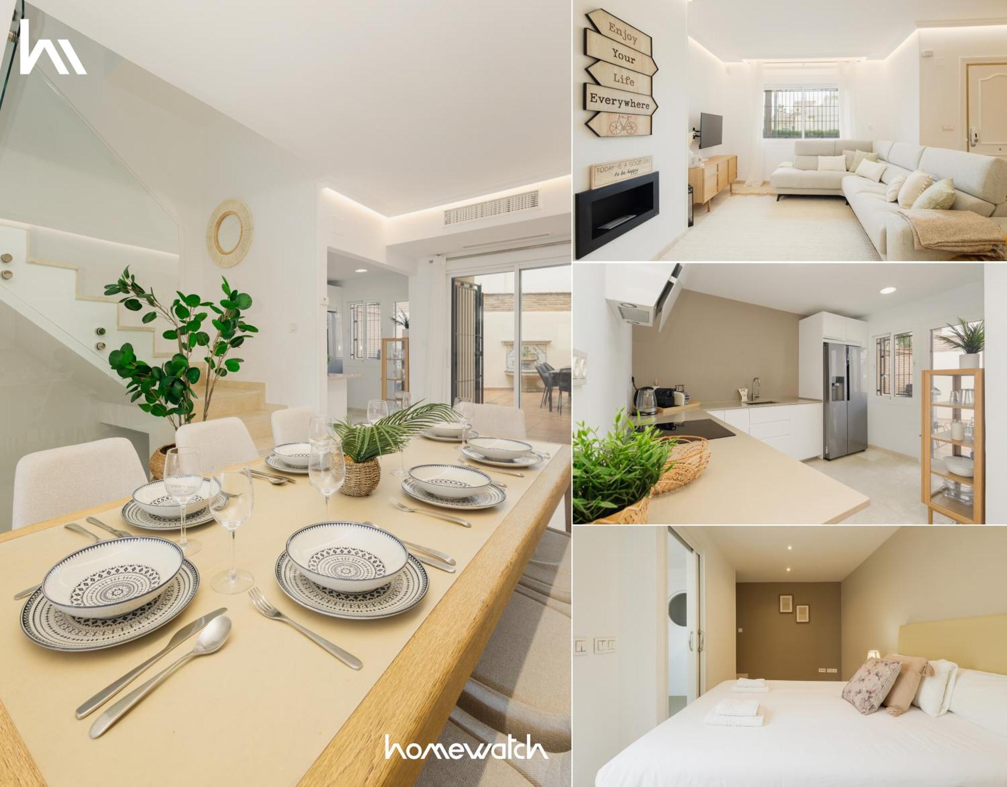 3-story Townhouse For 7, Newly Renovated, Terrace, Bbq, And Access In Arenal, Ferienhaus Marbella